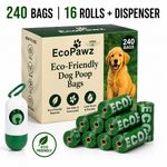 240 Dog Poop Bags Rolls Poo Waste Biodegradable Doggy Large Strong Thick Pet Eco