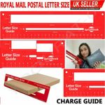 Royal Mail Postal Ruler PIP PPI Charge Guide Office Postage Template Letter Size