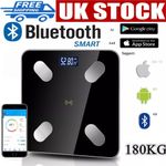 180KG Bluetooth Body Fat Scale Smart BMI Digital Body Composition Scale with APP