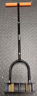 Lawn Aerator Tool, Lawn Aerator with 15 Iron Spikes, Automatic Leaf Cleaning
