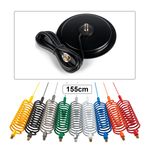 Long Springer aerial Tornado Stinger CB radio antenna and 5" mag mount 1.55m