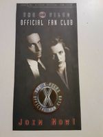 THE X-FILES Official Fan Club Order Form Mulder/Scully 4 x 8 Paper UNUSED 