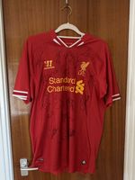 Liverpool 2013/14 Signed Shirt — Gerrard, Suárez, Coutinho, Sterling…