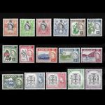 JAMAICA 1956 : QEII Set Complete, Industry, Arms [MNH] [SG159/174] [Sc159/174]