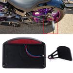 MOTORCYCLE SIDE MOUNT LICENSE PLATE TAIL LIGHT HOLDER BRACKET FOR BOBBER CHOPPER