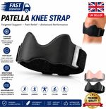 Stryde Precision Strap Knee Brace Silicone Pad Adjustable Breathable Sport UK