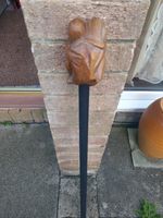 Carved wooden Handle of an Abstract of lovers in an erotic embrace 38 1/2""/98cm