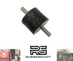 Rubber Mount I Anti Vibration Mount I Male/Male 50x50 mm M10 Thread / A 