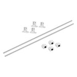 2 Pcs 850mm Linear Motion Rail Guide with 4 PCS SCS8UU Bearings SK8 Rail Support