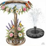 28" Height Pedestal Bird Bath Vintage Yard Art Birdbath Outdoor Garden Decor