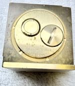 Vintage Bulova Accutron “Congratulations Lori” Brass Desk Clock 1972