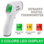 Digital Infrared Thermometer Forehead Non-Contact Temperature Gun For Adult/Baby