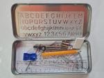 10 Piece Maths Set - Geometry Compass Ruler Protector School College in Tin Case