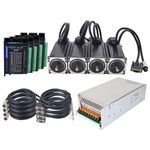 STEPPERONLINE 4 Axis 3Nm Nema 23 Closed Loop Stepper & Servo Driver CL57T Kit