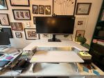 Ergotron Sit To Standing Desk Converter Desk Riser - White. Good Condition