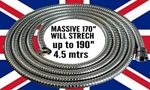 Extra Long Shower Hose 4m Stretching to 4.5 - New Biggest Hose Ever Made