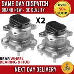 FOR NISSAN QASHQAI J10 2007-2013 REAR HUB WHEEL BEARING KIT PAIR X2