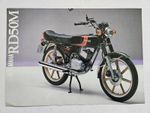 YAMAHA RD50M MOTORCYCLE SALES BROCHURE 1980