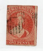 New Zealand  - SG# 33 Used/ wmk Large Star (tiny edge tear)   -      Lot 0825315