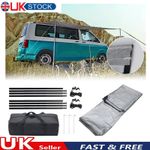 3x2.4m Campervan Awning Canopy Sun Shade Shelter with Poles Caravan Motorhome