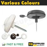 Polycarbonate Fixing Buttons in White Brown Anthracite Grey 6 10 16 25 32 35mm