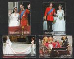 2011 Barbados Sc# 1191-94 - QEII Reign 60th Anniv. MNH set Cv$5.00