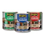 Rustins Quick Dry Polyurethane Varnish - All Sizes & Colours (Satin)