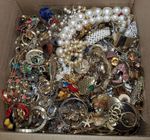 Vintage/Retro/Modern Costume Scrap/Wear Grab Bag Jewelry Lot (BOX A) ~ 20.6 LBS