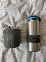 The Bath Bushcraft Store Nesting 1.2L bottle and 750ml Stainless Steel Set