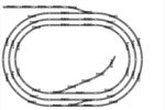 Hornby 00 Job Lot Steel Track Layout Triple Oval