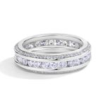 2ct VVS1 D Excellent 18K White Gold Lab Created Ring Diamond Test Certified