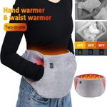 Electric Heated Menstrual Vibration Belt For Woman Period Pain Relief Cramps Pad