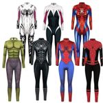 ⭐Adult Womens Spiderman Gwen Stacy Cosplay Costume Sexy Jumpsuit Party Outfits