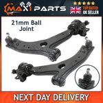 Ford Focus MK2 Front Lower Wishbone Suspension Arms Pair + 21mm Ball Joint x2