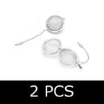 2 Pack Tea Ball Strainer Infuser Stainless Steel Mesh Filter Herb Leaves UK