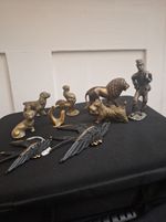 Old Statues And Ornaments Mainly Brass.