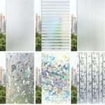 5M Frosted Window Film Privacy Glass Etched Vinyl Bubble Free Static Cling Roll