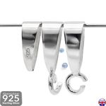 925 Sterling Silver PENDANT BAILS 8mm 12mm Necklace Making Jewellery Findings