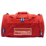 Emergency Kit Grab Bag Red Empty With Shoulder Strap Large Size 50x28x28cm