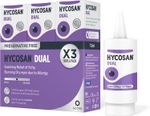 3 X Hycosan Dual Eye Drops 7.5ml Lipid Deficient & Allergy Related Dry Eye Scope