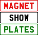 MAGNETIC MOTOR TRADE SHOW ROOM PLATE SIGN ADVERTISING REG VEHICLE X1