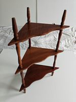 Vintage Wot Not Dark/Medium Wood Finish Wall Mounted