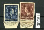 Liechtenstein 304 A + 305 A Prince Couple Set Stamped (19330)