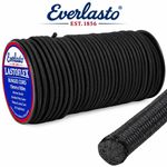 EVERLASTO BLACK ELASTIC BUNGEE ROPE SHOCK CORD 4MM 6MM 8MM 10MM VARIOUS LENGTHS