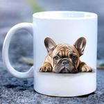 Pet Dog Mug, watercolour French Bulldog - Ideal Gift