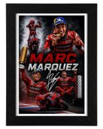 Marc Marquez Signed Autograph PHOTO Pre Print 6x4/A4/ Framed MotoGP