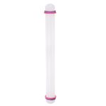 Fondant Rolling Pin with Rings PP 50cm x 3.5cm Non Stick for Baking White