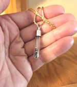 Moon Rock Pendant, Lunar Meteorite Necklace Jewelry With Authenticity Card