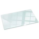 Clear Safety Glass Hearth Pad Rectangular For Log Burner Floor Guard 100x50 cm