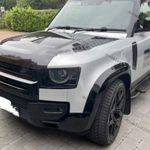 FOR LAND ROVER DEFENDER 110 L663 GLOSS BLK WHEEL ARCHES FENDER FLARE TRIMS 2020+